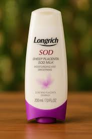 cheap  Longrich SOD Body Cream. buy and sale China, Europe, Turkey, German in wholesale prices Cameroon. FR: Le lait corporel SOD Longrich (enrichi en placenta de brebis et vitamine E) est un soin hydratant puissant conçu pour réparer, protéger et adoucir la peau. Il est réputé pour atténuer les vergetures, combattre les signes du vieillissement, et un